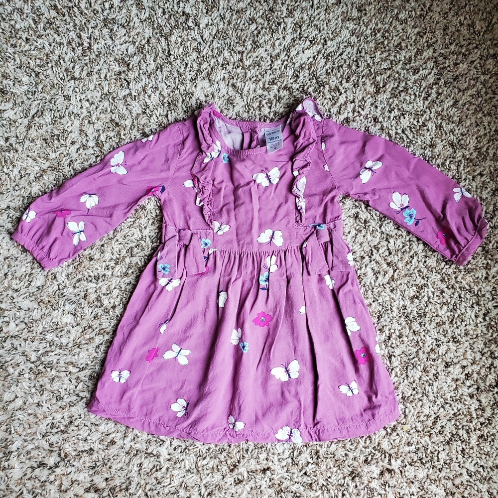 Carter's Baby girl Cute Spring Summer Ruffle Dress 17 months